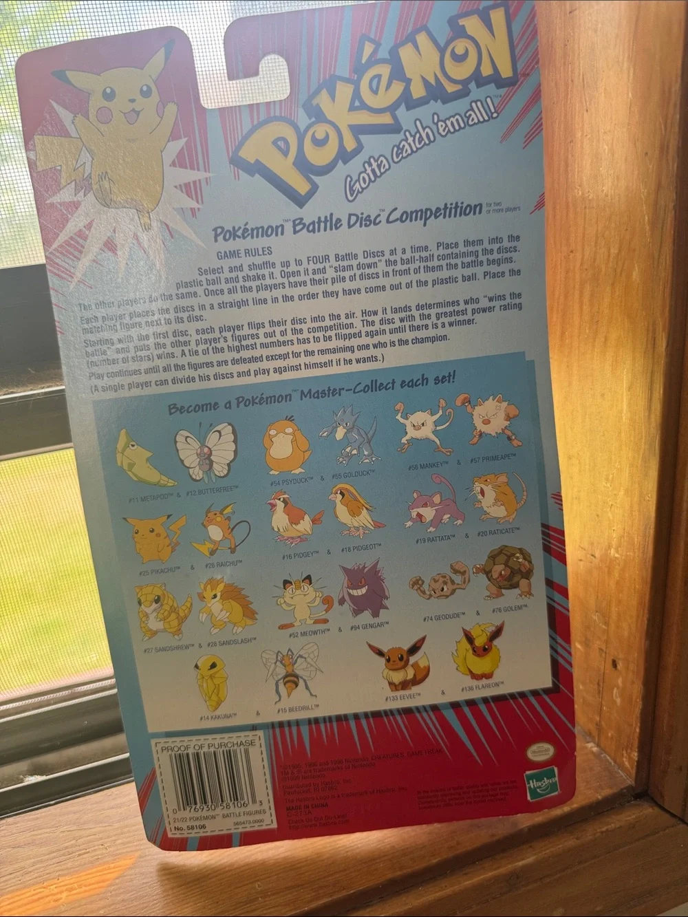 Pokemon vintage 1999